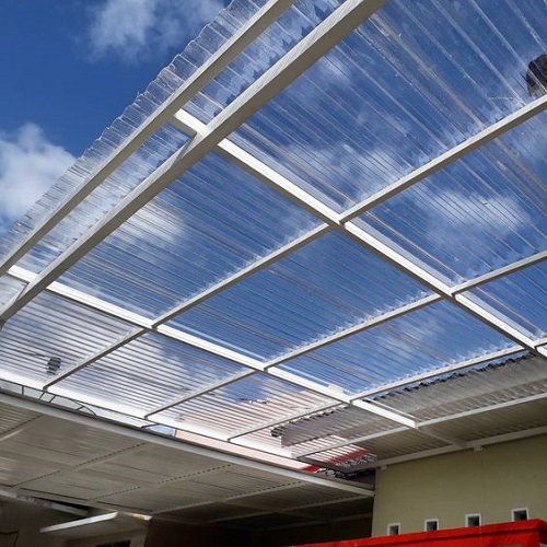 اجرای سقف حیاط خلوت پلی کربنات